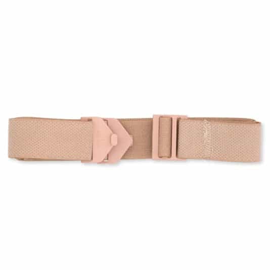 Adjustable beige Adapt HOL 7300 ostomy belt, washable and reusable, latex-free, available in Canada.