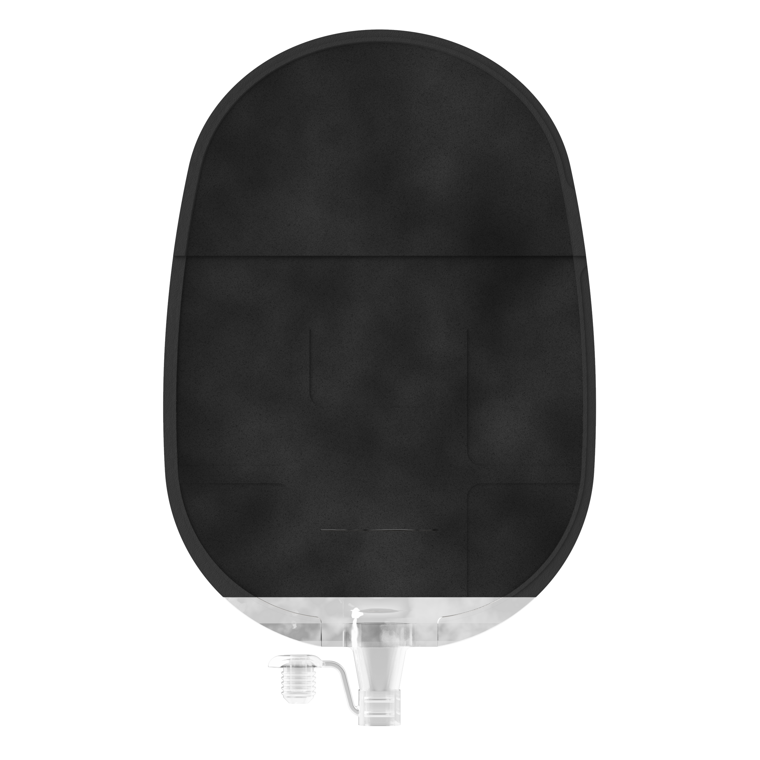 X1U1R136213 | Welland Medical, Aurum Plus, Ostomy device one-piece, urostomy, black, split soft cover, maxi, soft convex, 35mm plateau, 13mm starter hole cuts to 35mm