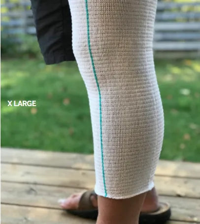 CA160XL01 | EdemaWear, XLarge, max circumference 60", 24" long, Aqua Stripe