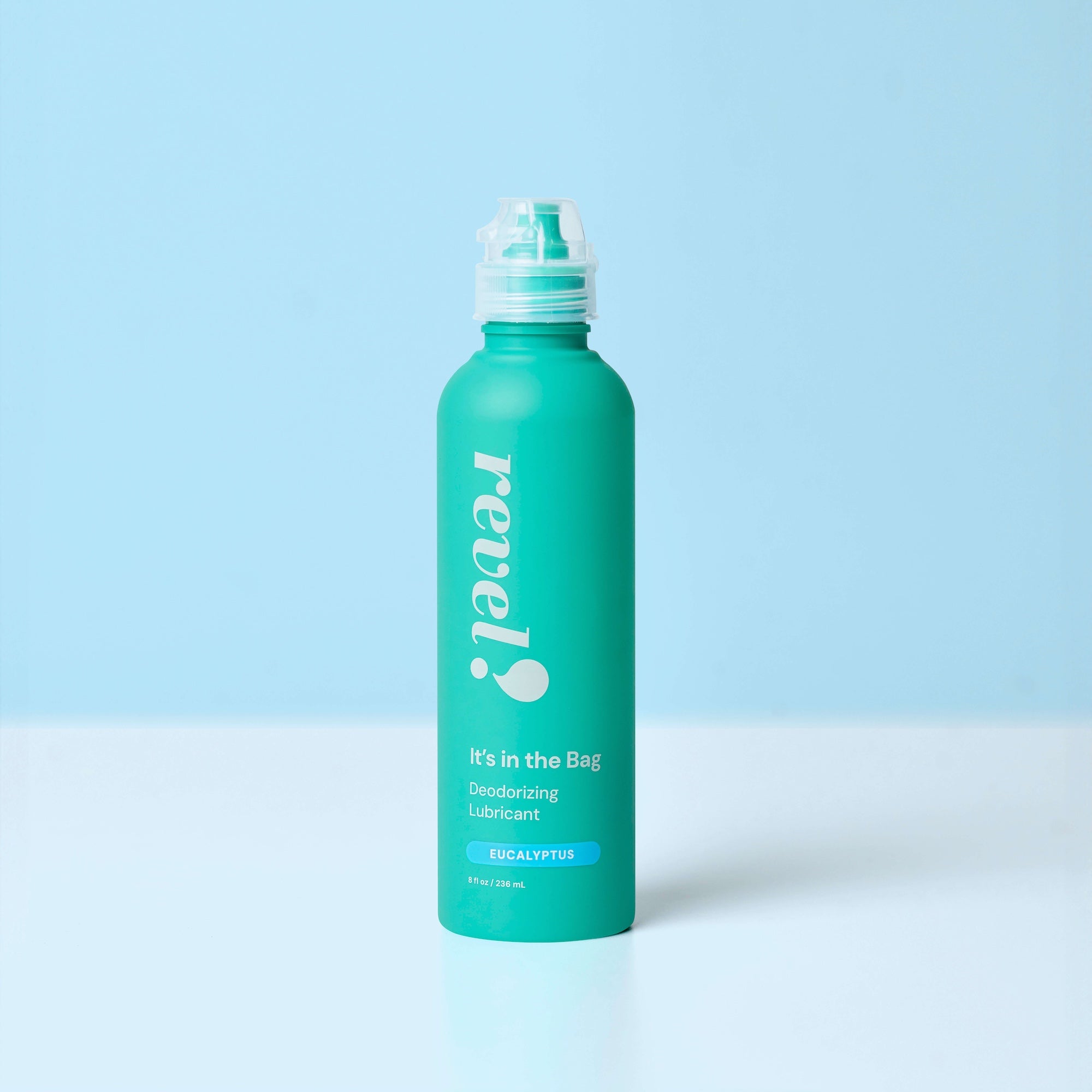 REVM013906 | Revel, It’s in the Bag, ostomy deodorizing lubricant, 8 oz / 236 ml bottle, eucalyptus scent