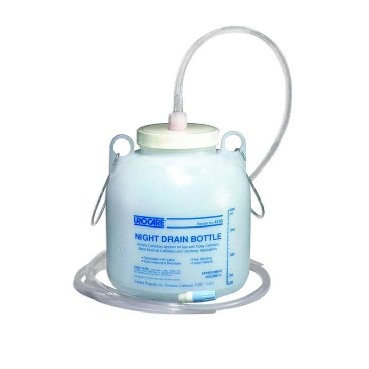 URO 4100 | Urinary Drainage Bottle, Size Large 2,000ml, 60in tubing