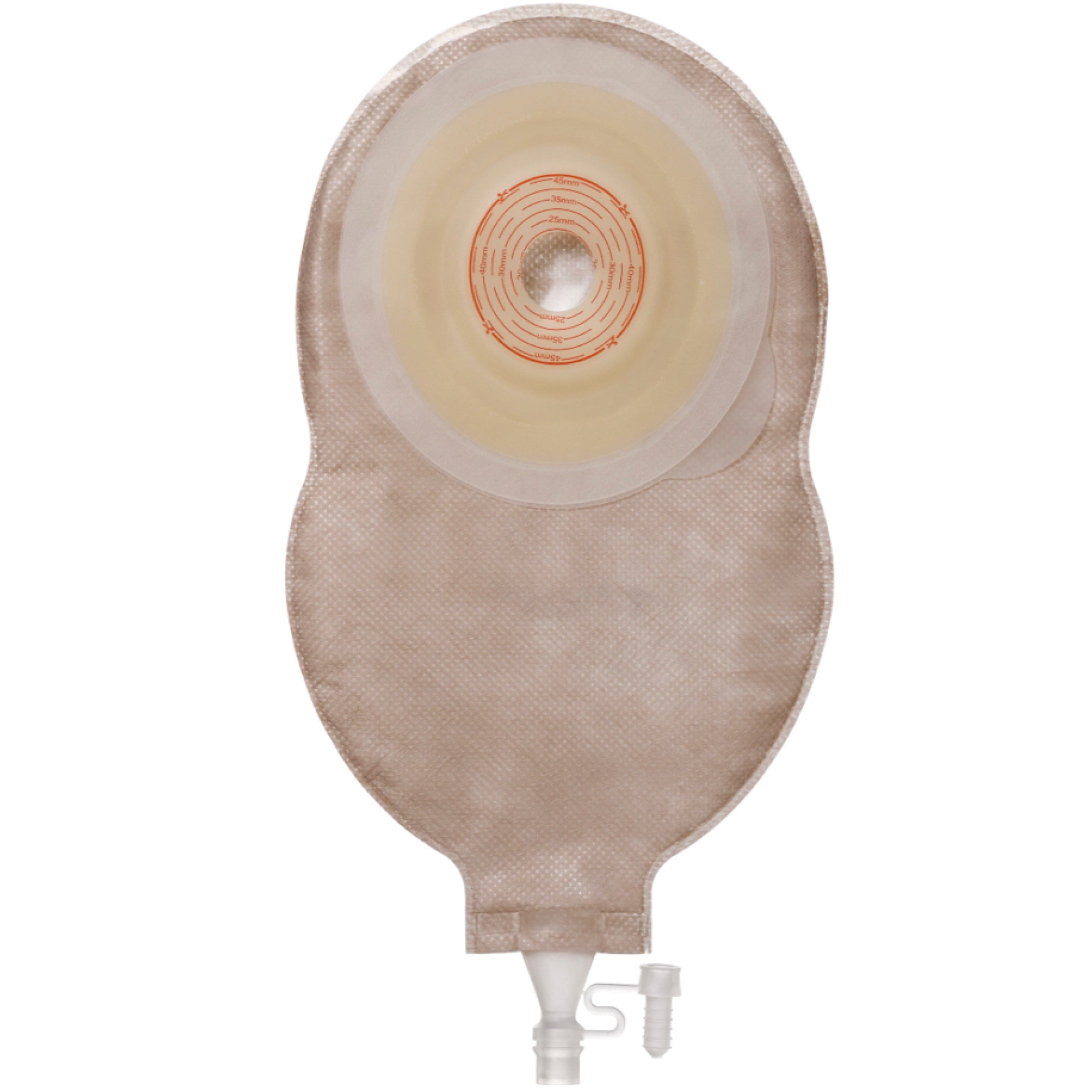 Esteem+ Soft Convex Urostomy Pouch with Cut-to-Fit 15-40 mm, Opaque, Hydrocolloid Skin Barrier, Soft-Tap Closure - 10/BOX - SKU #422557