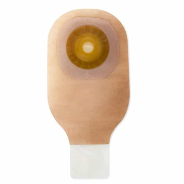 HOL 8612 Premier™ one-piece drainable ostomy pouch with convex Flextend™ barrier and beige clamp, offering secure and comfortable ostomy care in Canada.