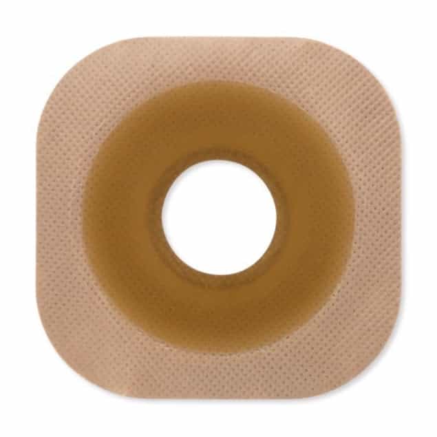 HOL 14606 New Image™ Flat Flextend™ Skin Barrier with beige floating flange, offering high erosion resistance and comfort for ostomy patients in Canada