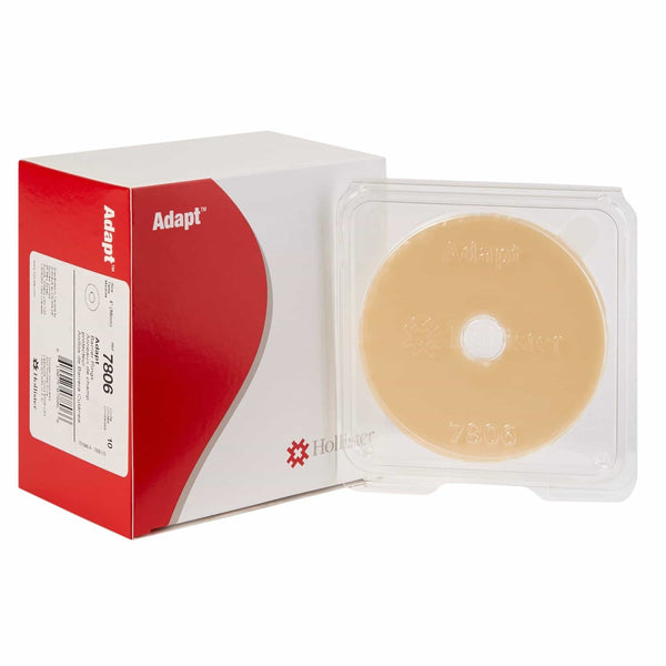 HOL 7806 ADAPT Barrier Rings in individual recyclable packaging, designed to improve ostomy pouch fit and prevent leakage.