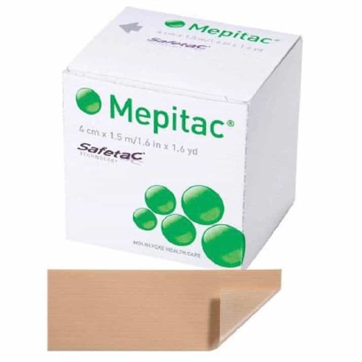 Molnlycke - Mepitac Soft Silicone Tape - 4cm x 1.5m - SKU #298400