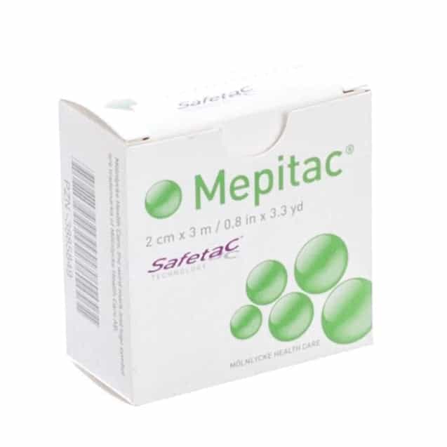 Molnlycke - Mepitac Soft Silicone Tape - 2cm x 3m - SKU #298300