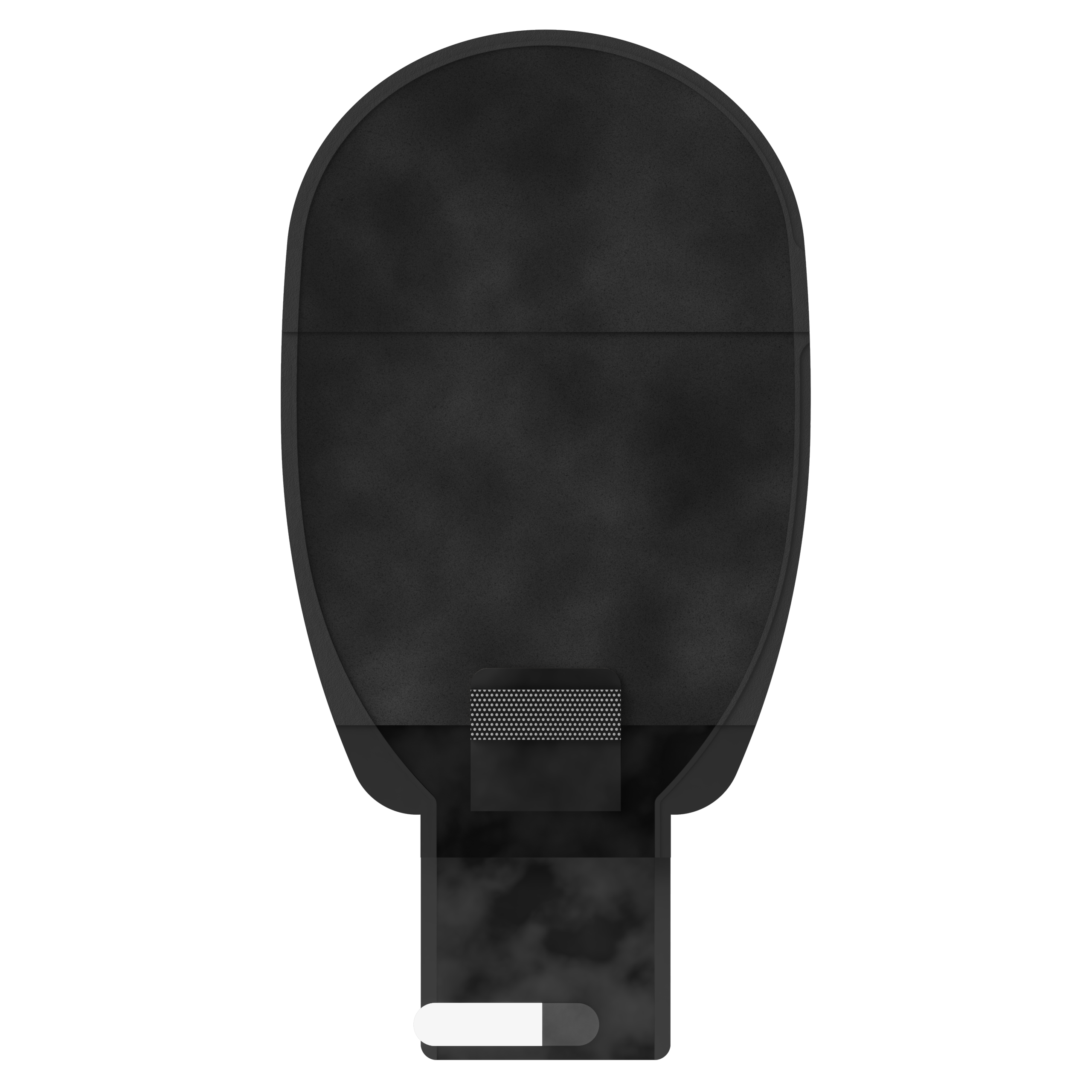 X1D1N136313 | Welland Medical, Aurum Plus, Ostomy device one-piece, drainable, black, split soft cover, maxi, soft convex, 48mm plateau, 13mm starter hole cuts to 48mm