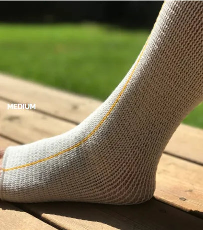 CA960001 | EdemaWear, Medium, max circumference 30", 34" long, Yellow Stripe