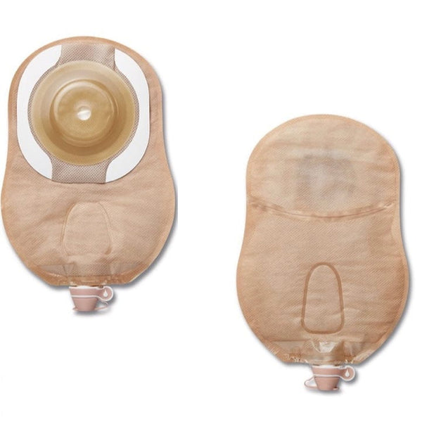 One-Piece Urostomy Pouch Beige with Soft Convex CeraPlus Barrier - Pre-sized 29 mm and 9" - 5/box - SKU #8415