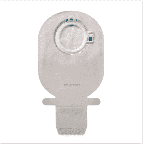 Manage ileostomy output with the SenSura Mio Click Drainable Pouch. Elastic design minimizes ballooning, filter controls odor