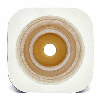 Little Ones Two-Piece Standard Flexible Cut-to-Fit 1/2"-3/4", Stomahesive Skin Barrier with acrylic tape collar, white - 5/box - SKU #401925