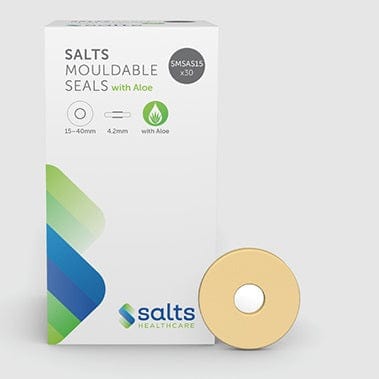 Salts Healthcare - Mouldable Seals with Aloe, Thin, 15-40mm Diameter, 3mm Thickness (30/box)