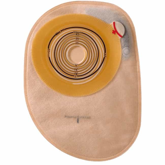 Assura Flat MAXI Closed Pouch, Cut-to-fit 20-75 mm - Opaque with filter - 30/box - SKU #12170