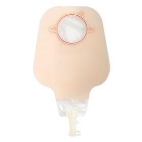HOL 18012 New Image™ high output drainable ostomy pouch with soft tap and transparent odor-barrier film, equipped with belt tabs, latex-free.