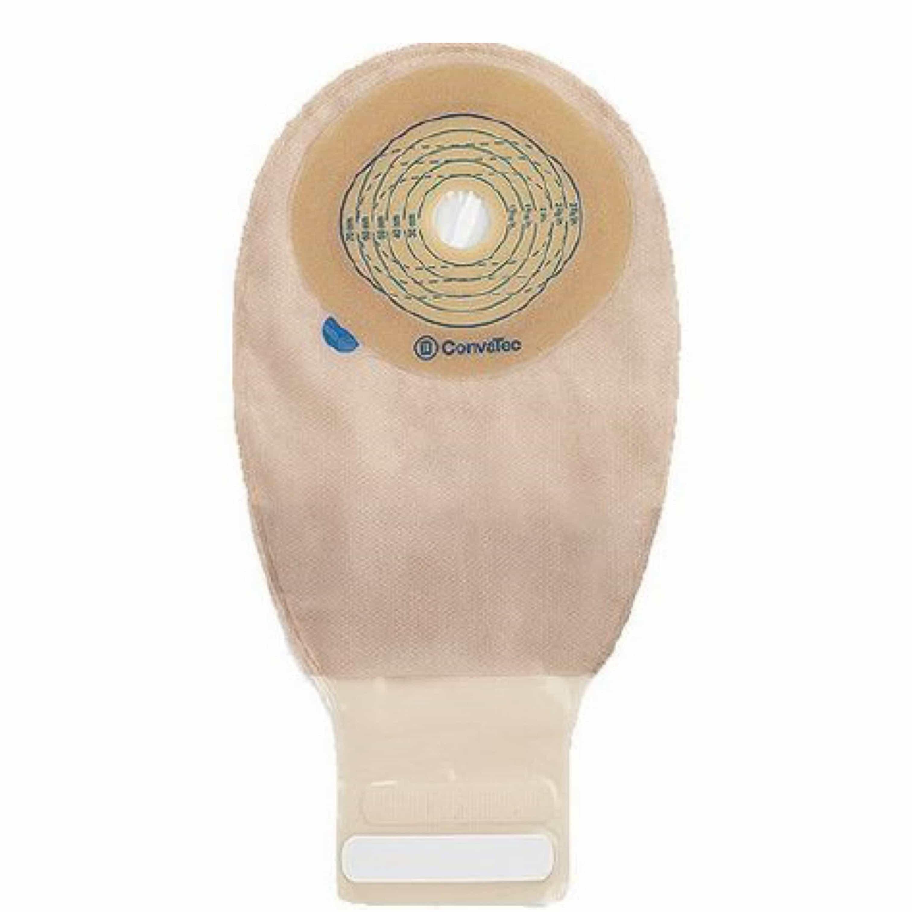 Esteem+ One-Piece Drainable Pouch with Modified Stomahesive - Cut-to-Fit Skin Barrier 20-70 mm - Opaque, InvisiClose Tail Closure, Filter - 10/box - SKU #416719