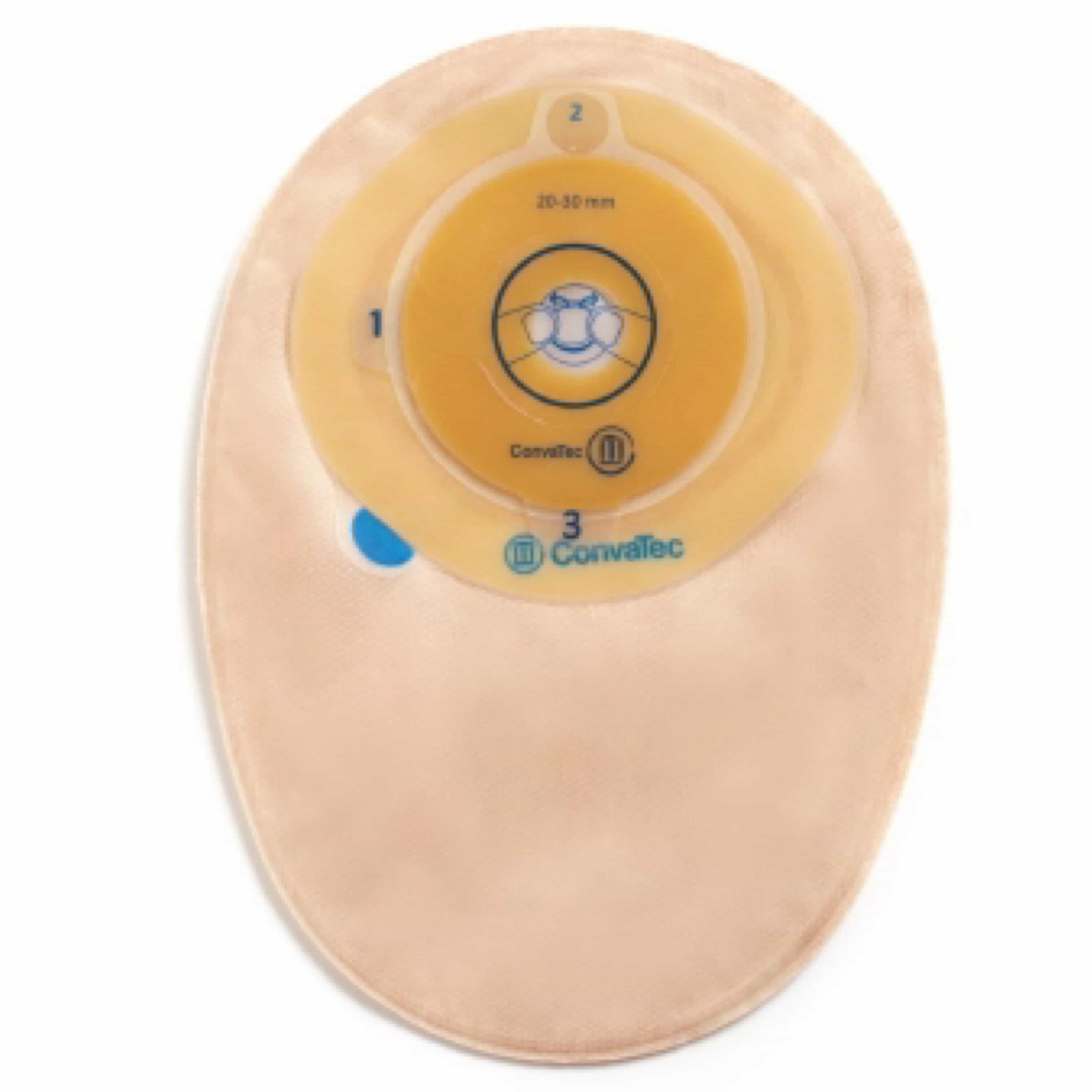 Esteem+ One-Piece Closed-End Pouch - Transparent 20-70 mm with Modified Stomahesive - Cut-to-Fit Skin Barrier and Filter - 30/box - SKU #416700