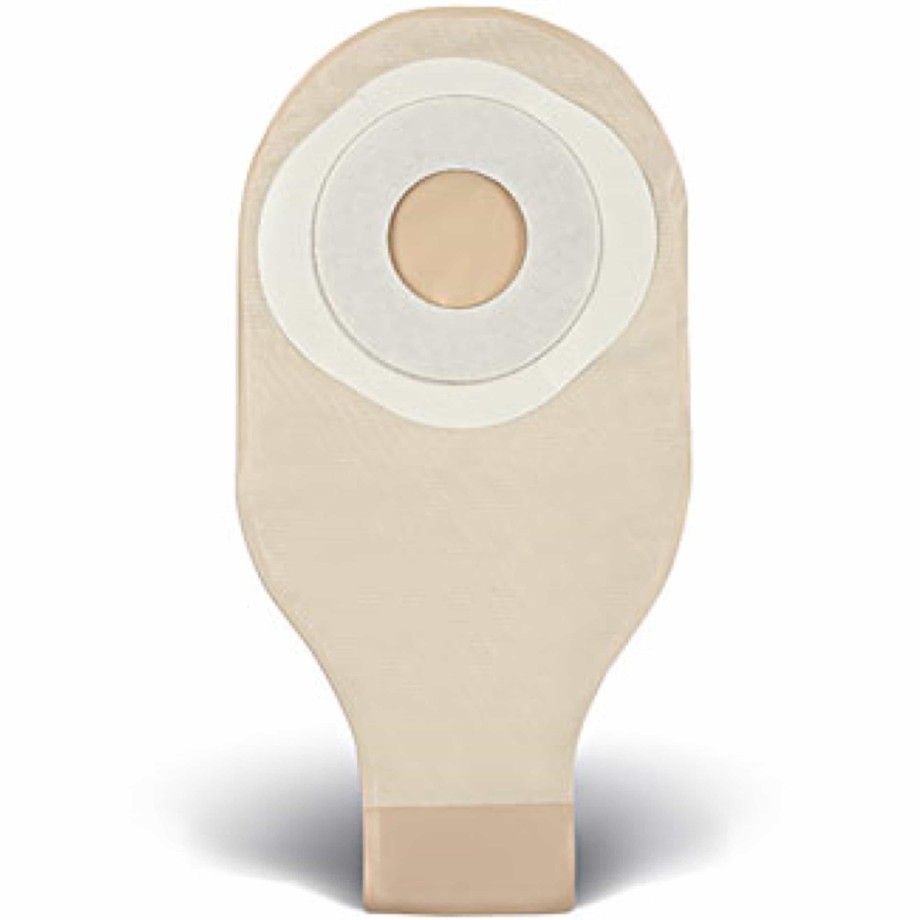 ActiveLife One-Piece Pre-Cut 50 mm Drainable Pouch 10" Opaque with Stomahesive Skin Barrier and no Filter. SKU #125336.