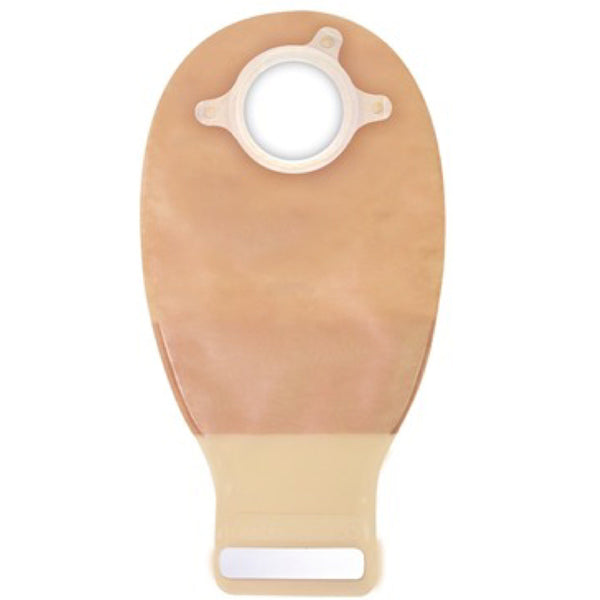 SQU 416418 Natura®+ ostomy pouch with InvisiClose® tail closure, low-profile design, fast-drying and discreet, available in Canada.